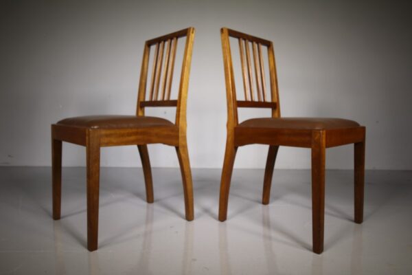Set of Six Barnsley Designed 1940's Walnut Dining Chairs | Miles Griffiths Antiques