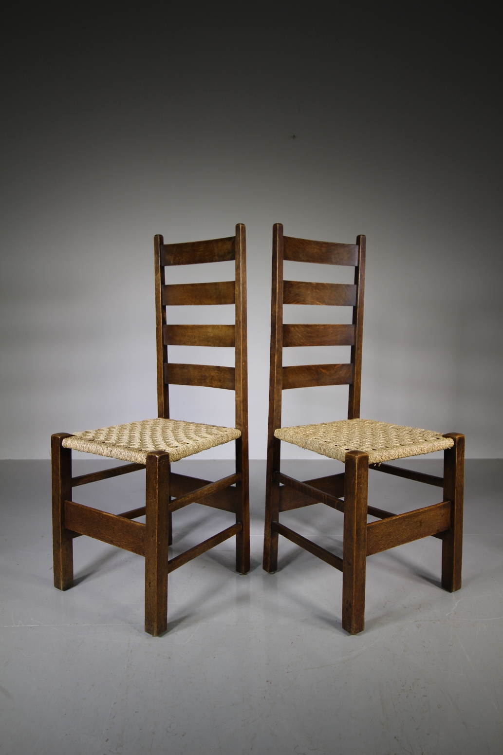 Pair of Heals Antique Letchworth Chairs Miles Griffiths Antiques