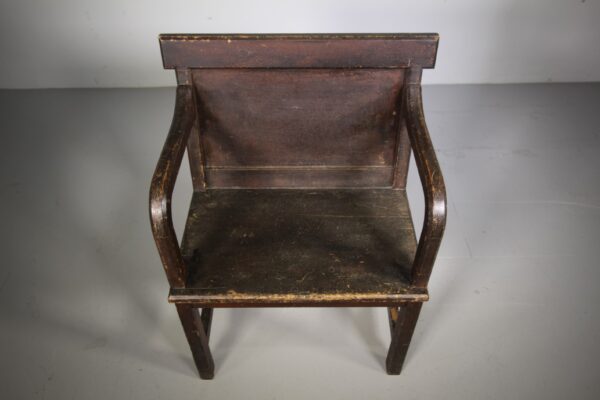 English Antique Country Pine Armchair-Amazing Finish | Miles Griffiths Antiques