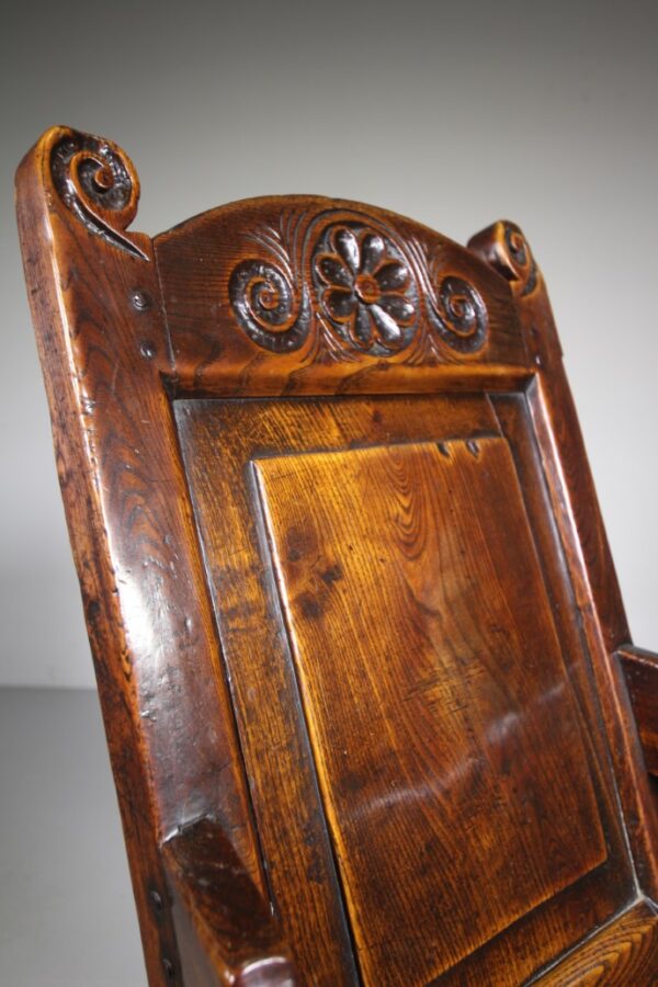 Beautiful 18th Century Yorkshire Antique Elm Armchair | Miles Griffiths Antiques
