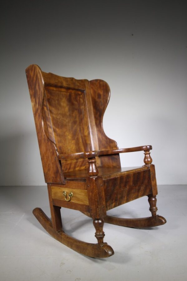 19th Century Antique Rocking Lambing Chair | Miles Griffiths Antiques