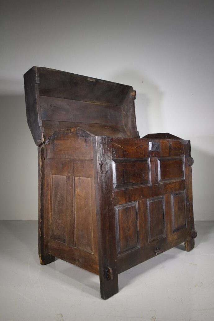 17th Century Period Oak Antique Grain Ark from Snowdonia