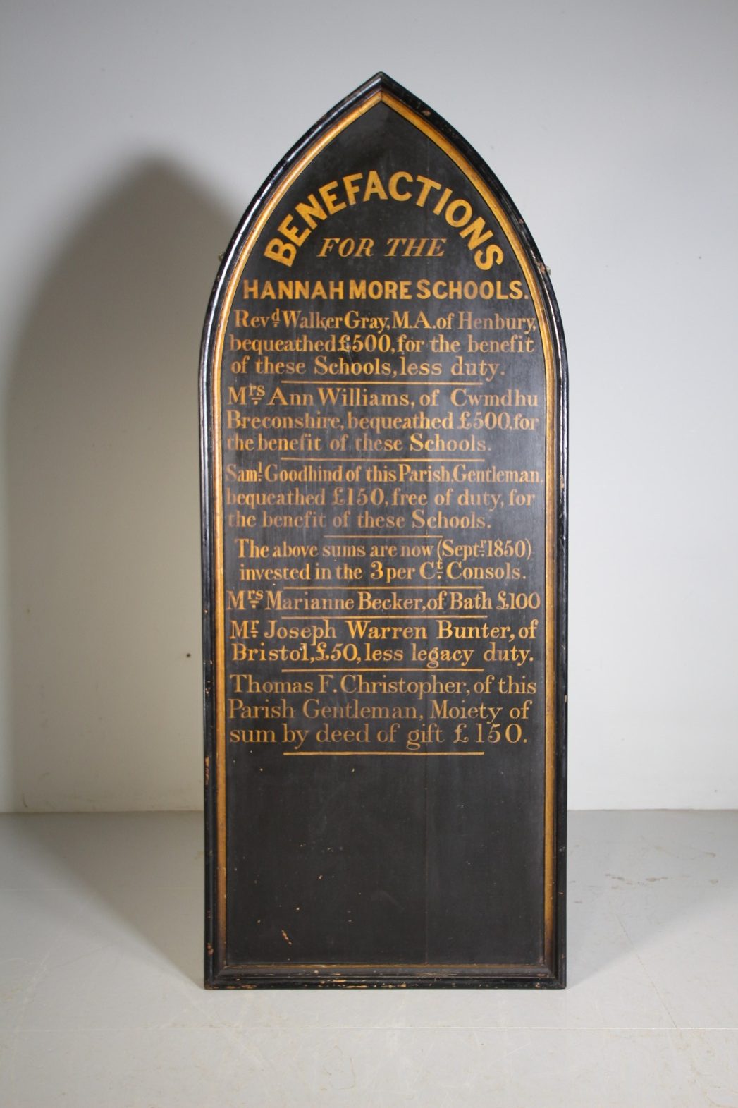 Large Welsh Borders 19th Century Original Painted Antique Sign