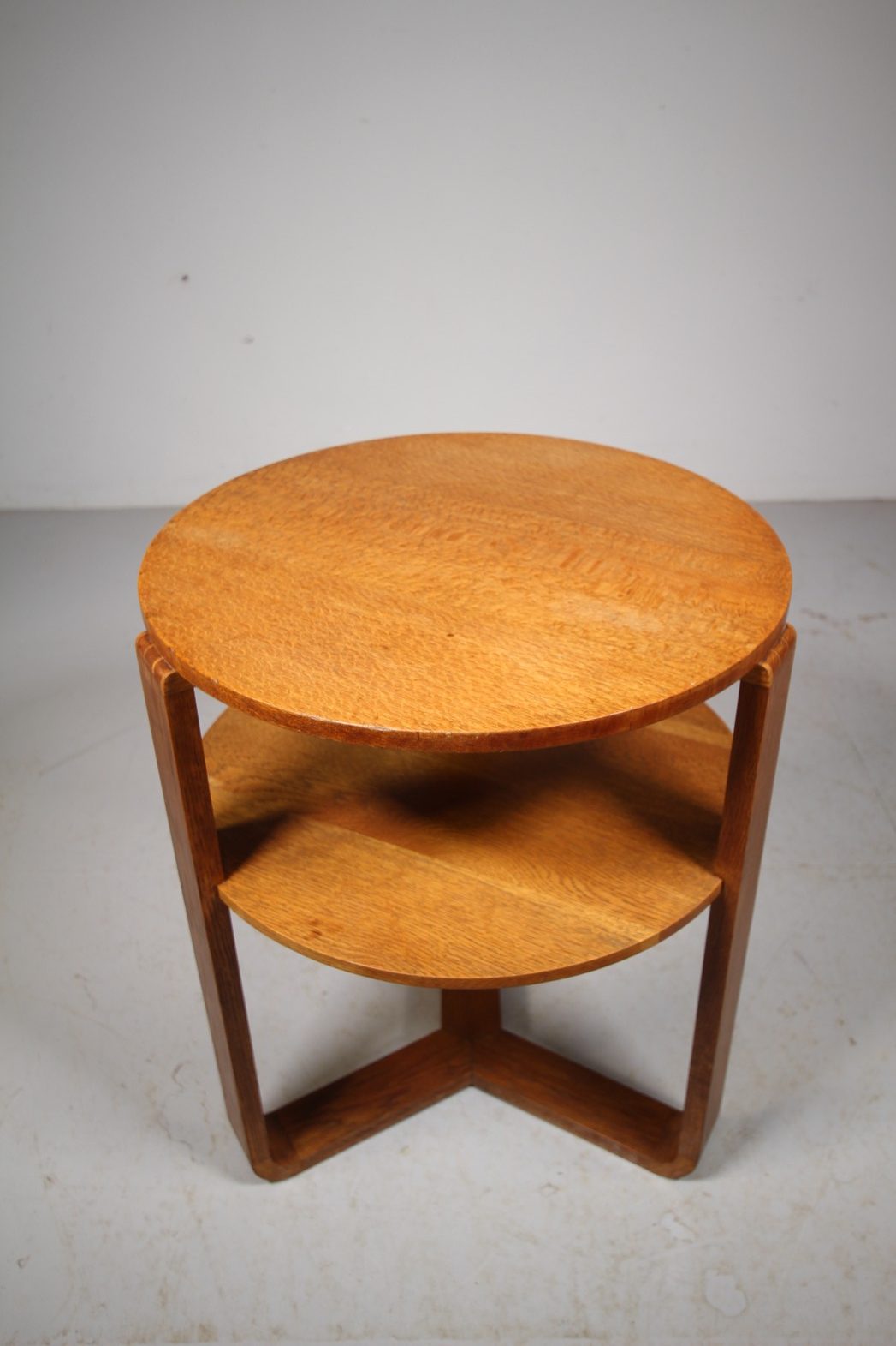 1930’s Silky Oak Oak Two Tier Side Table