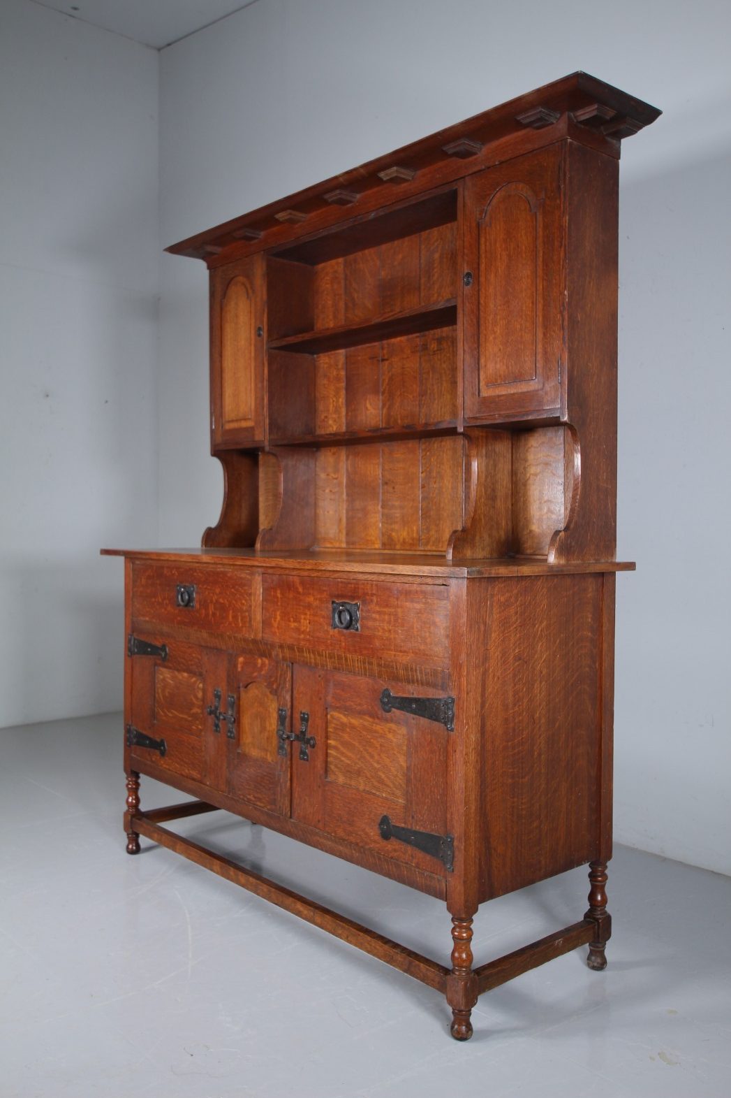 Early Heals of London Antique Oak Dresser