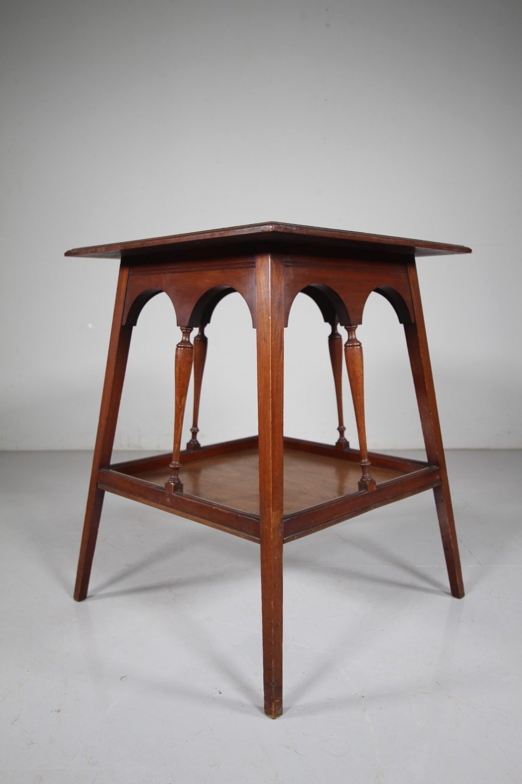 Square English 19th Century Antique Side Table