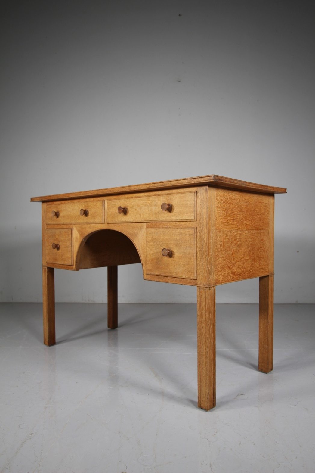 Early Heals of London Antique Oak Desk