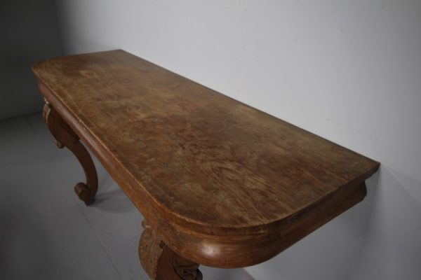 Large English Early 19th Century Antique Pine Console Table - Miles ...