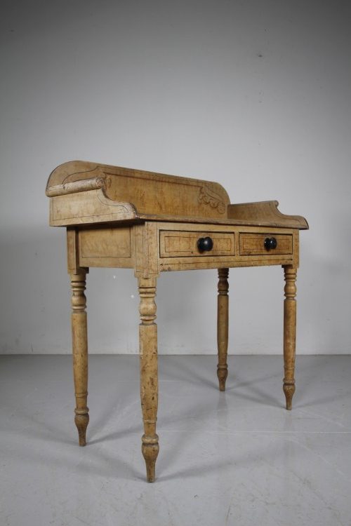 English 19th Century Original Painted Pine Antique Side Table