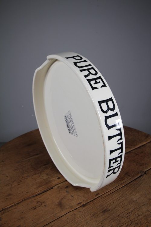 Large Antique Creamware Pure Butter Slab – Not Reproduction