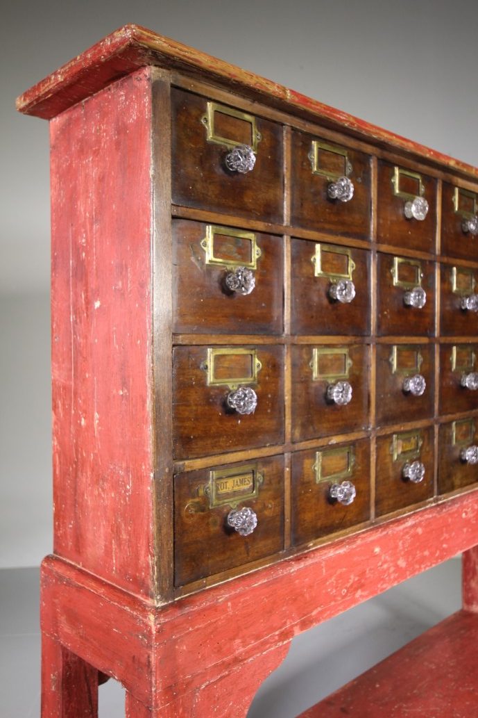 Fabulous English 19th Century Antique Apothecary Chest on Stand - Image 8