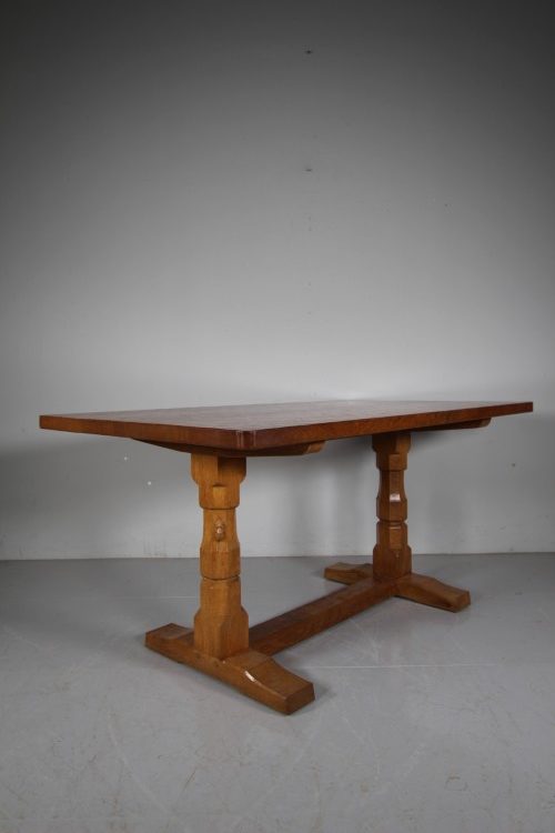 Fabulous 1930’s Mouseman Oak Dining Table