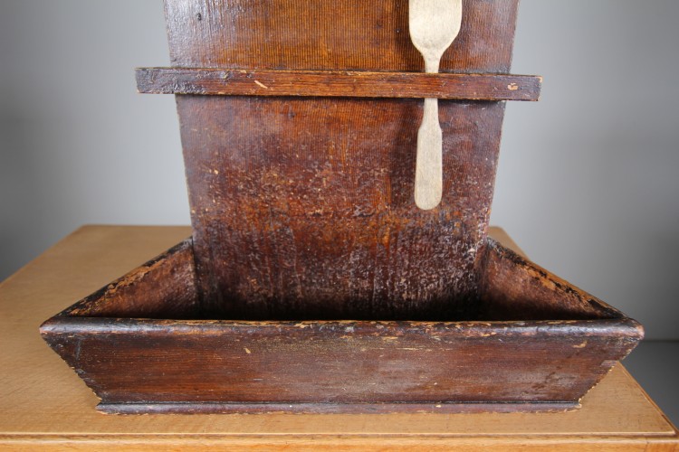 Lovely Painted Pine 19th Century Antique Spoon Rack & Box - Image 5