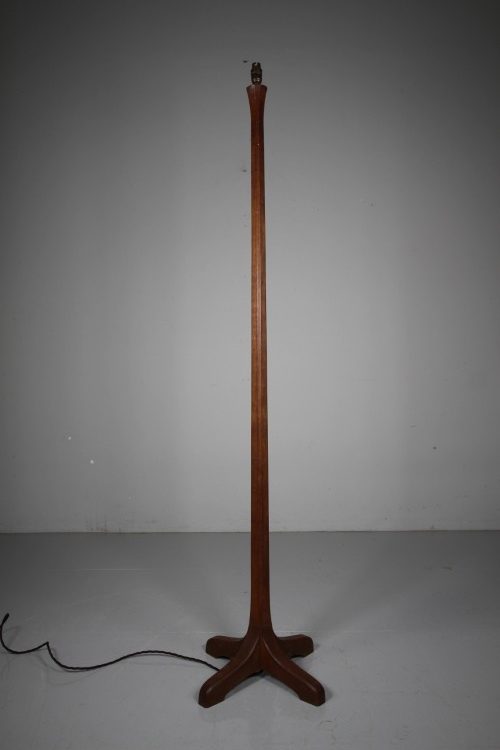 English 1920’s Cotswold School Oak Floor Lamp