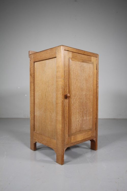 Heals Edwardian Antique Oak Bedside Cabinet