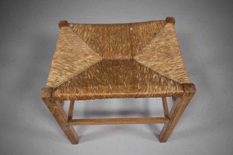 Heals of London Antique Oak Stool