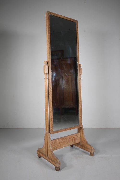 Heals of London Edwardian Antique Cheval Dressing Mirror