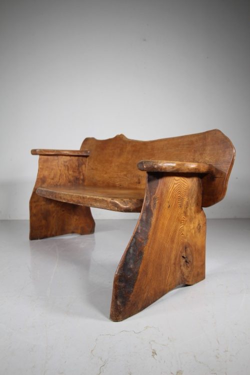 English Slab Elm 1950’s Bench Seat by Wanderwood