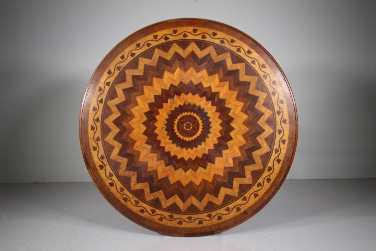 Amazing Irish 19th Century Antique Killarney Inlaid Table Top - Image 6