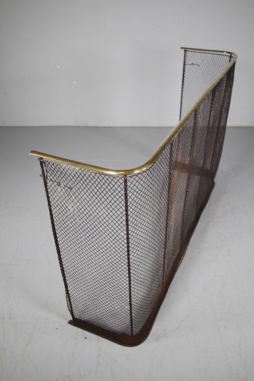 Large English 19th Century Antique Fire Guard