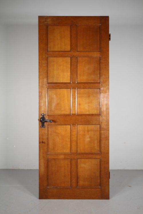 Rare 1940’s Mouseman Solid Oak Adzed Door with Mouse