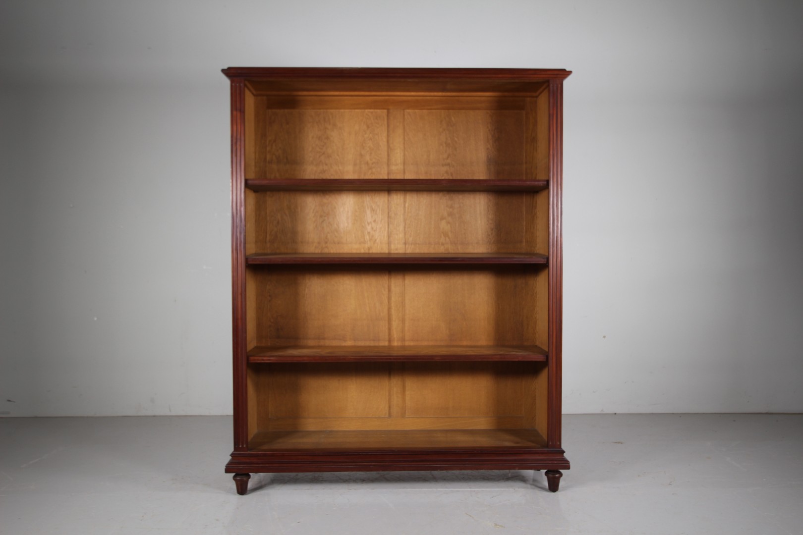 Quality Large 19th Century Antique Open Bookcase - Image 5