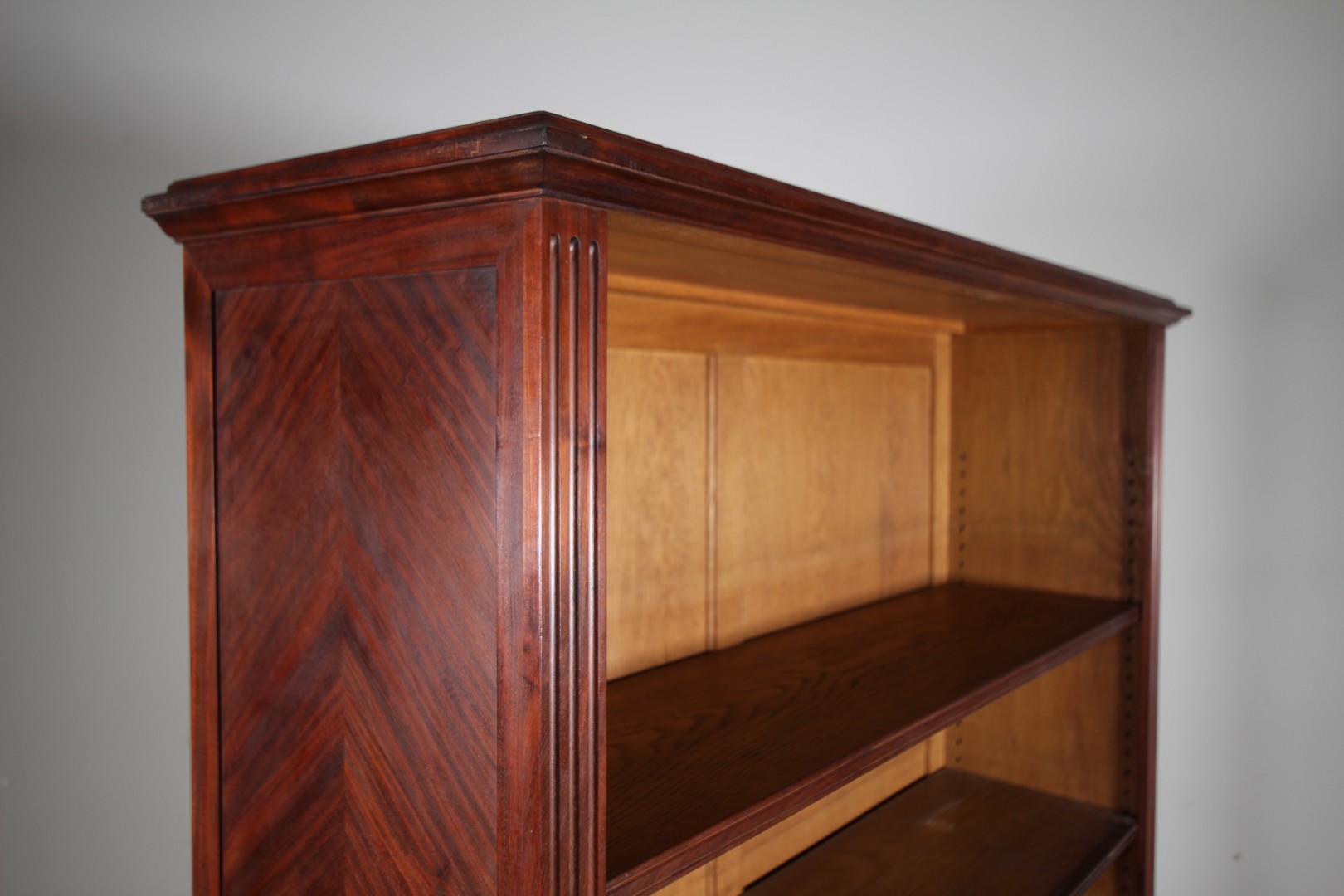 Quality Large 19th Century Antique Open Bookcase - Image 6