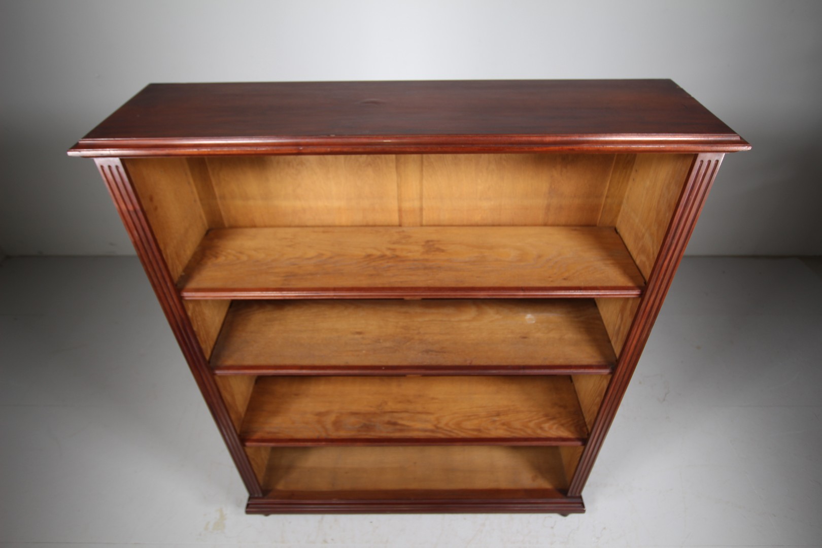 Quality Large 19th Century Antique Open Bookcase - Image 4