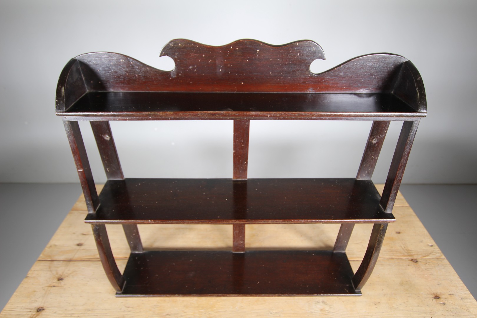 English Regency Antique Mahogany Wall Shelf