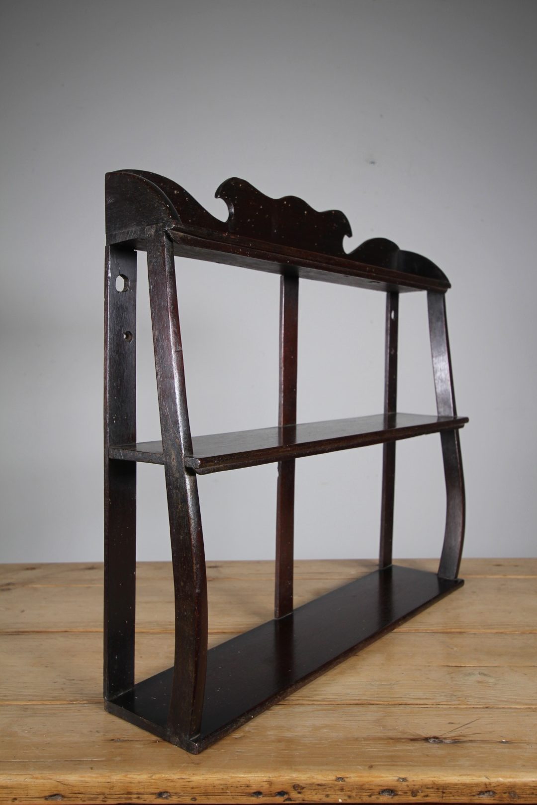 English Regency Antique Mahogany Wall Shelf