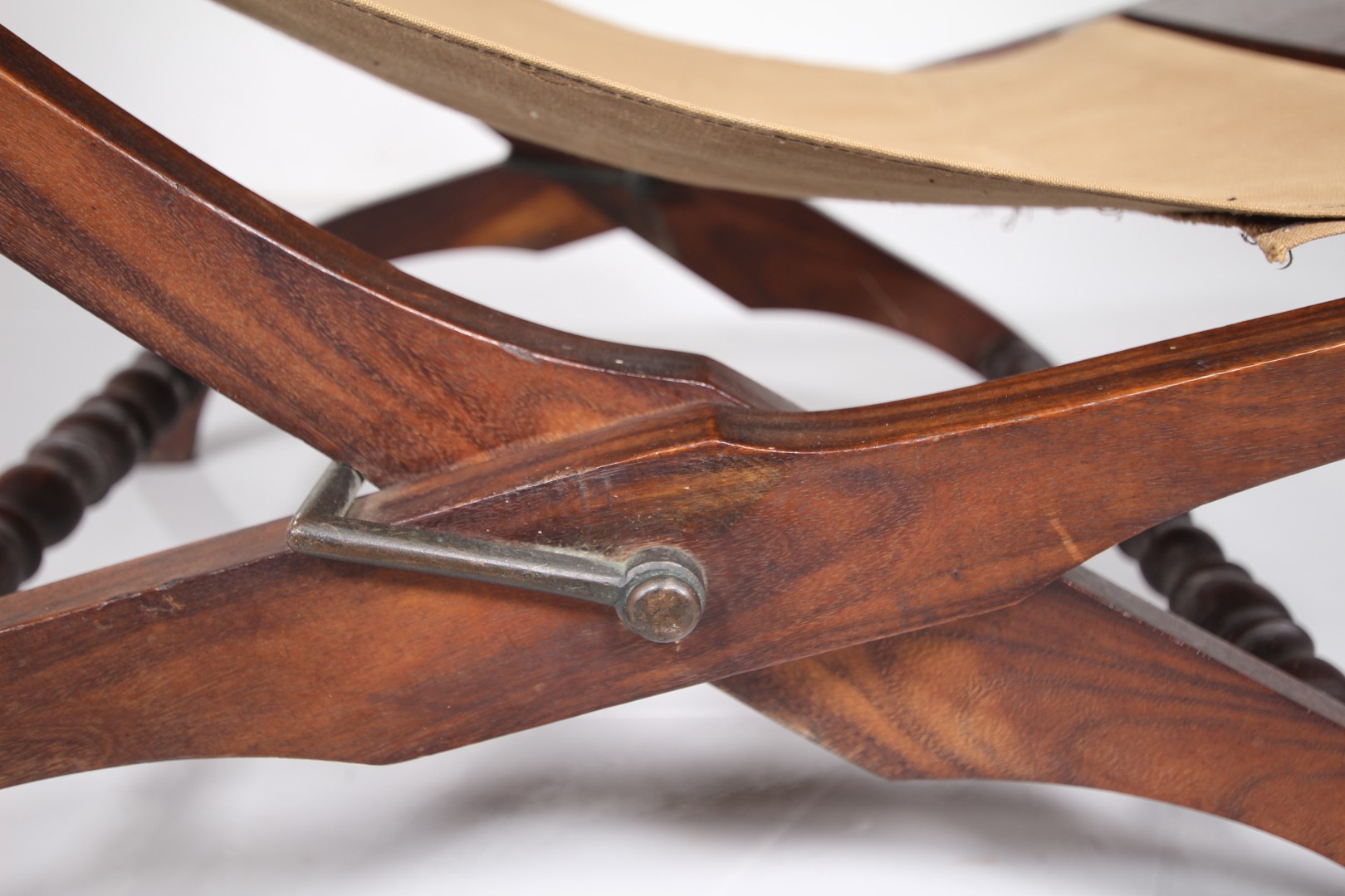 Pair 19th Century Antique Rosewood Folding Garden Chairs