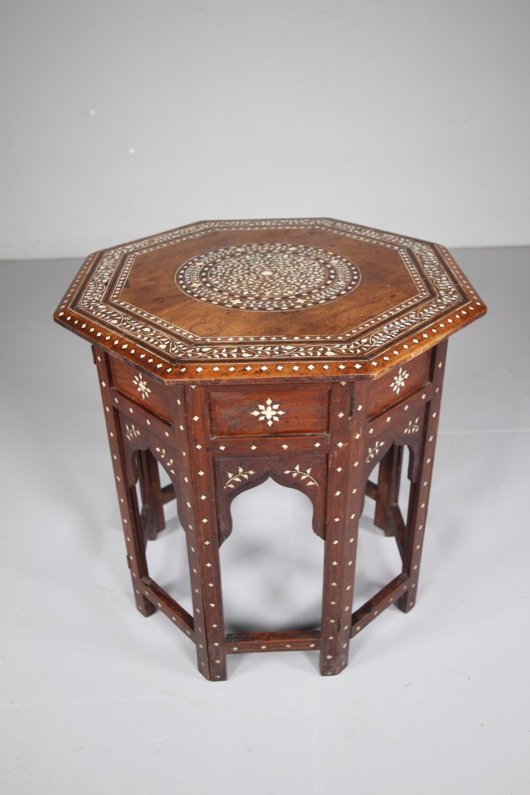 Quality Edwardian Antique Moorish Inlaid Side Table