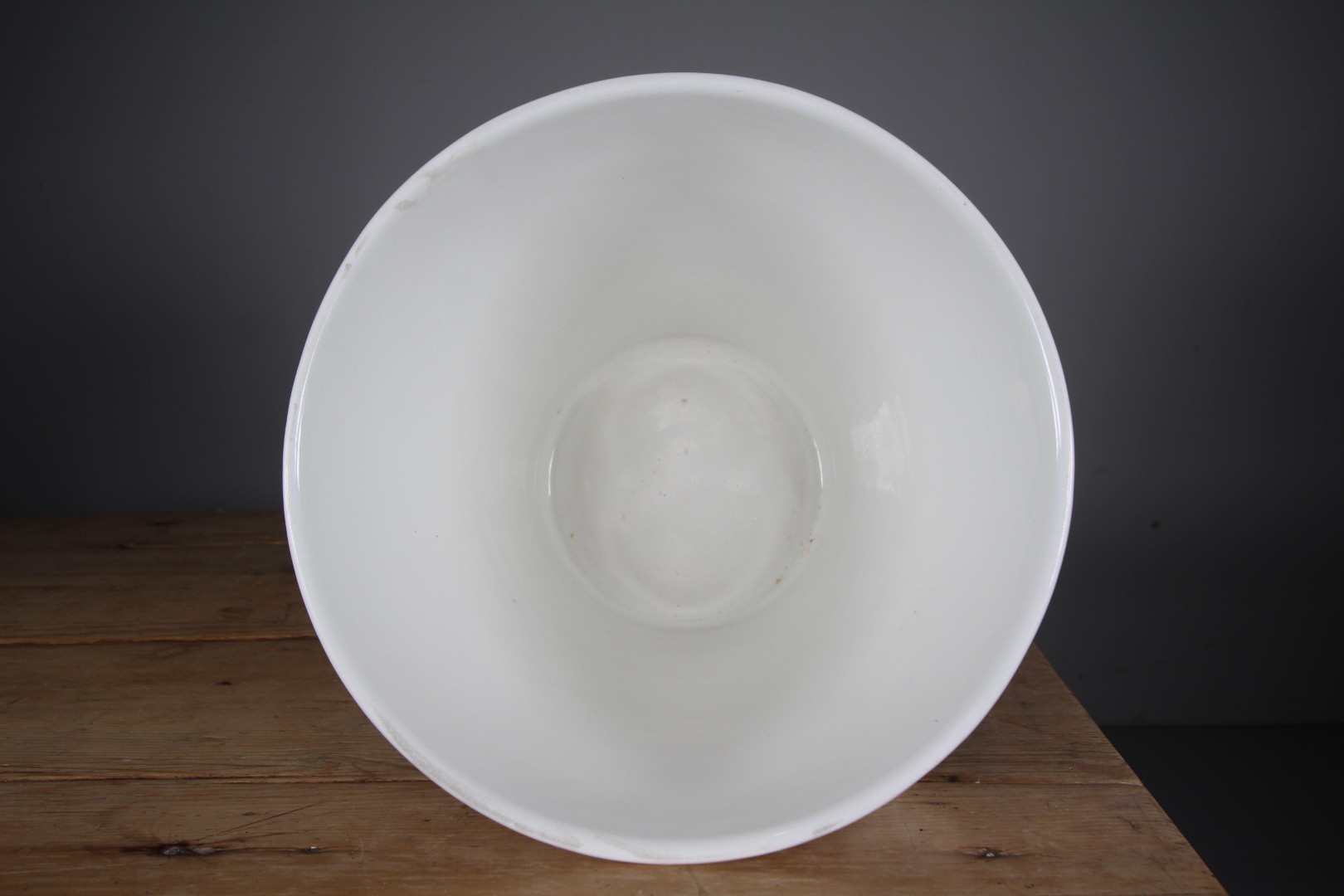 Large English Antique Ironstone Pure Milk Dairy Pail - Not Repro! - Image 6