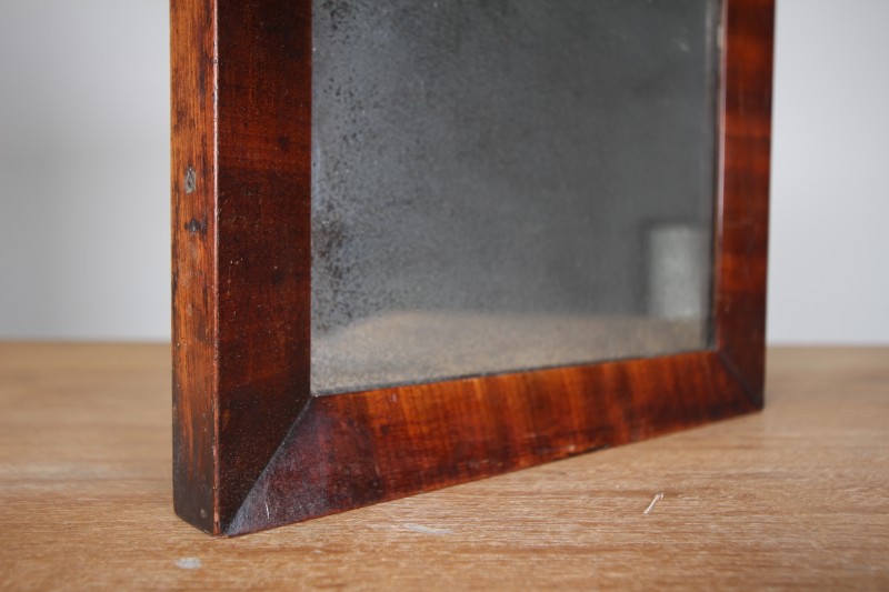English 18th Century Antique Mahogany Wall Mirror