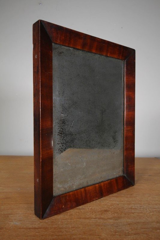English 18th Century Antique Mahogany Wall Mirror