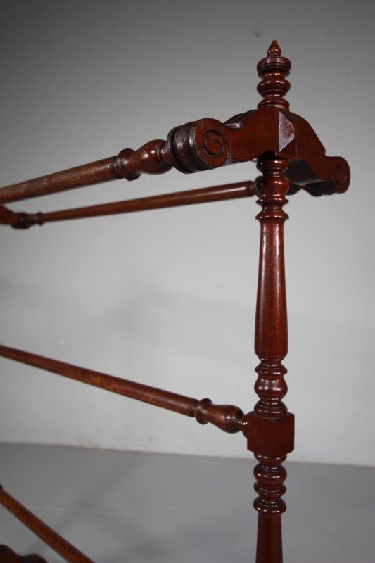 Large Oversized William IV Antique Clothes / Towel Rail - Image 3