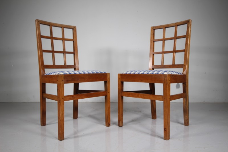 Set of Six Edward Barnsley 1930's Dining Chairs- Each Stamped - Image 4