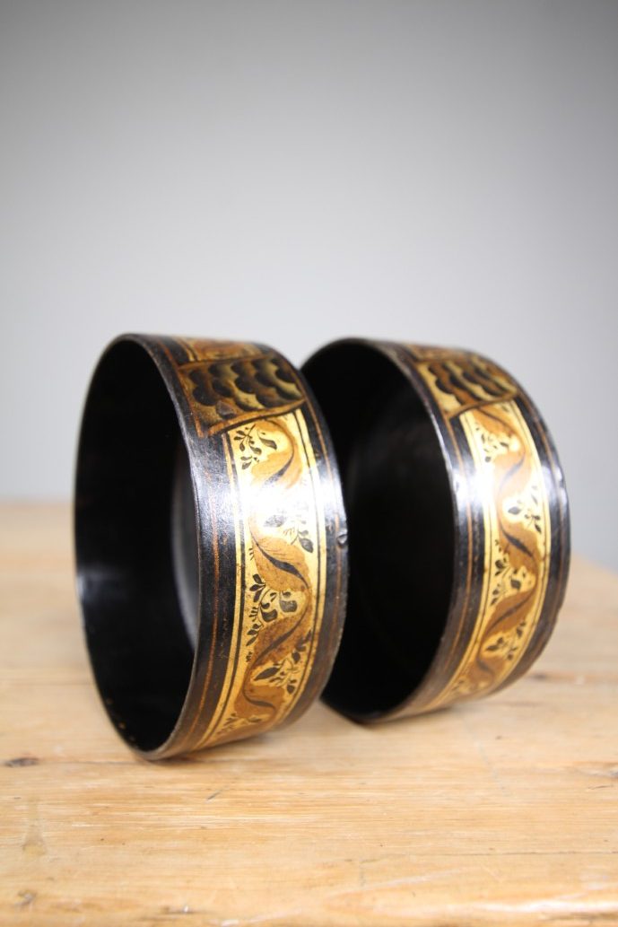 Fine Pair of English Regency Antique Wine Coasters