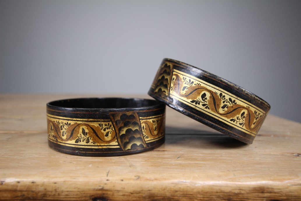 Fine Pair of English Regency Antique Wine Coasters