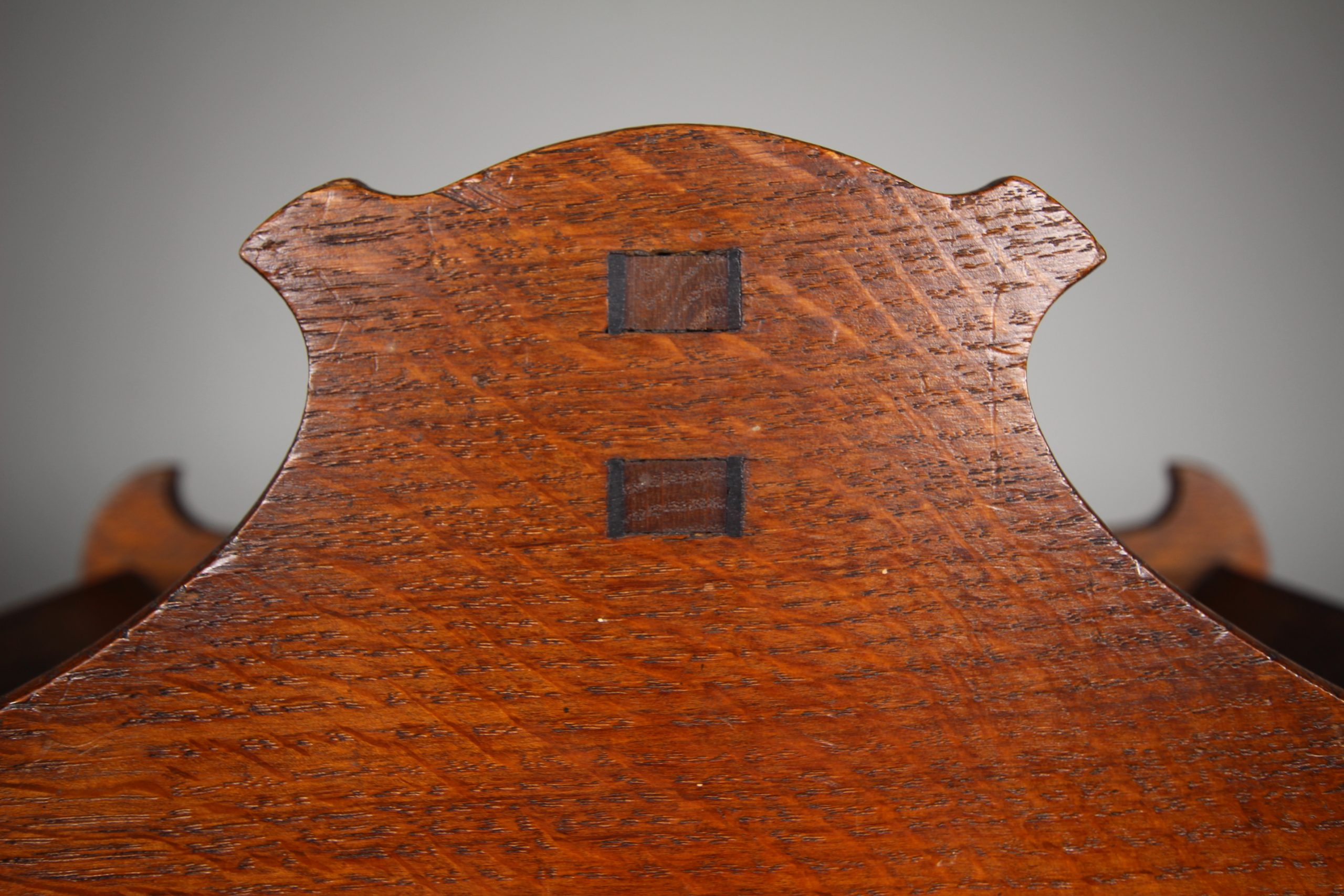 Arthur Simpson 1920's Oak Book Trug - Labelled - Image 6