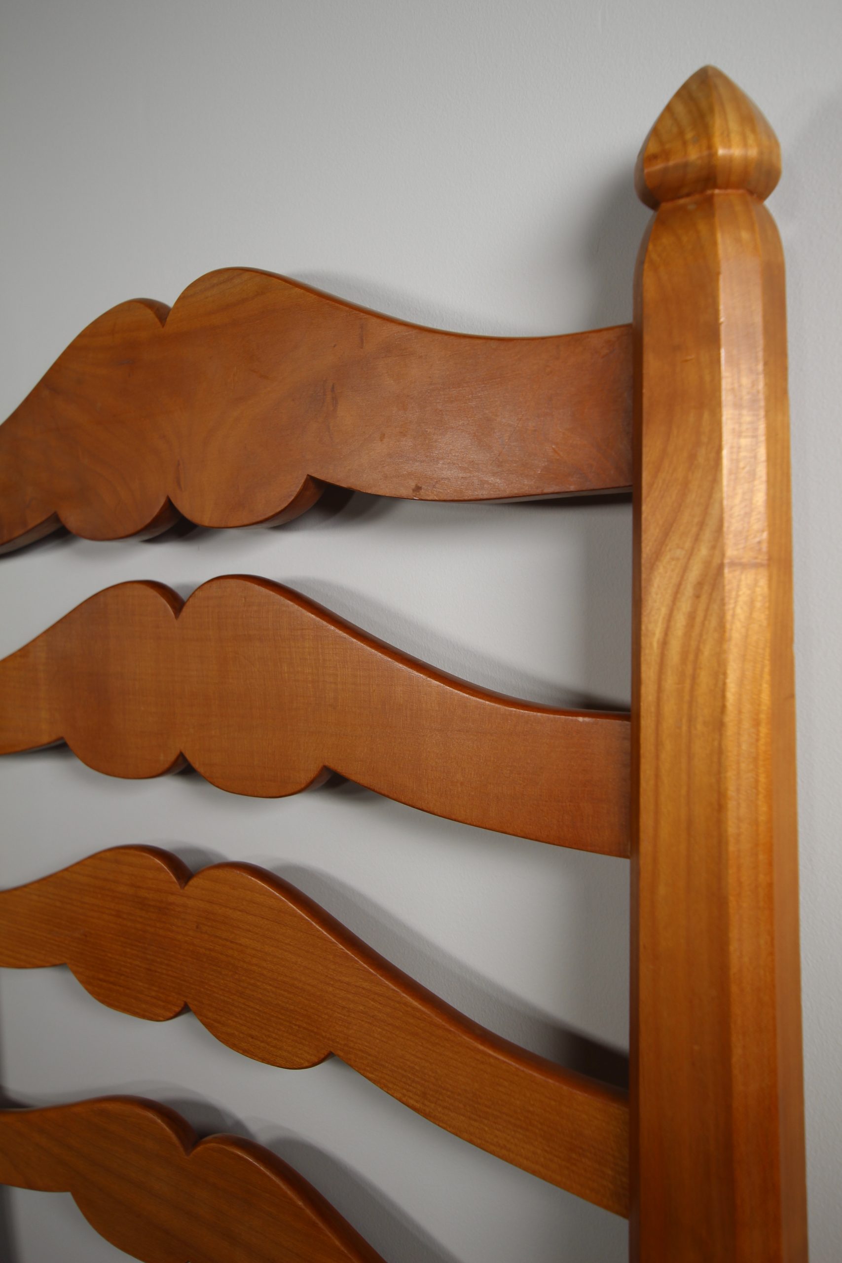Extremely Rare Oliver Morel 1950's Fruitwood Single Bed - Image 8