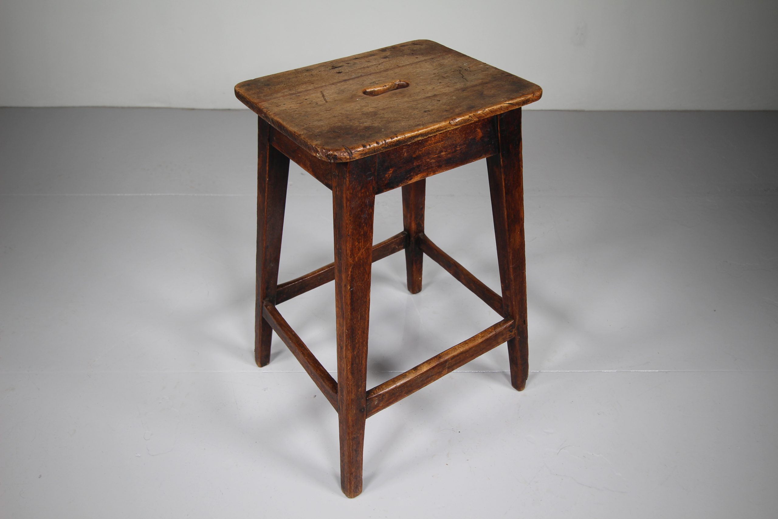 English Georgian Antique Tall Stool