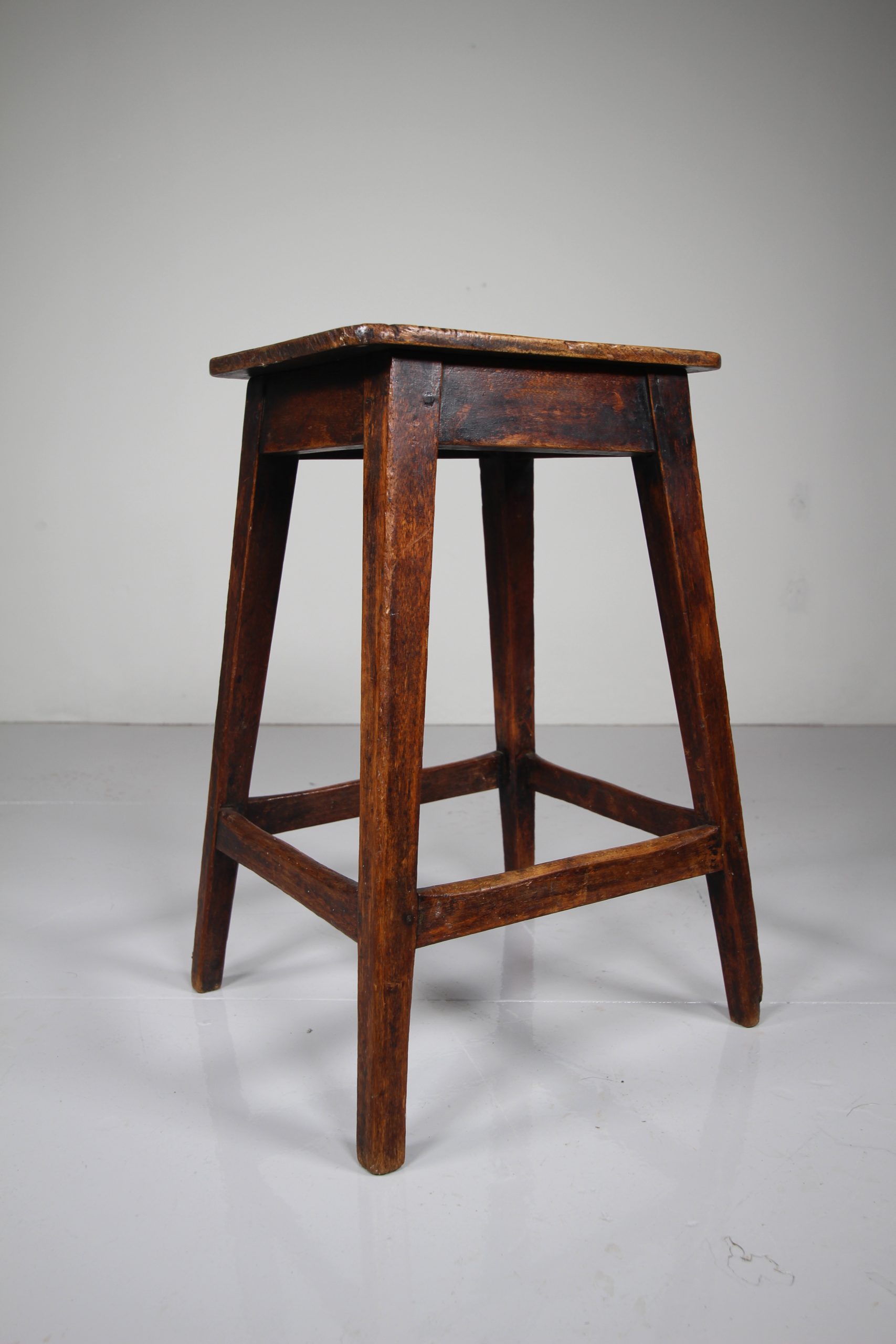 English Georgian Antique Tall Stool