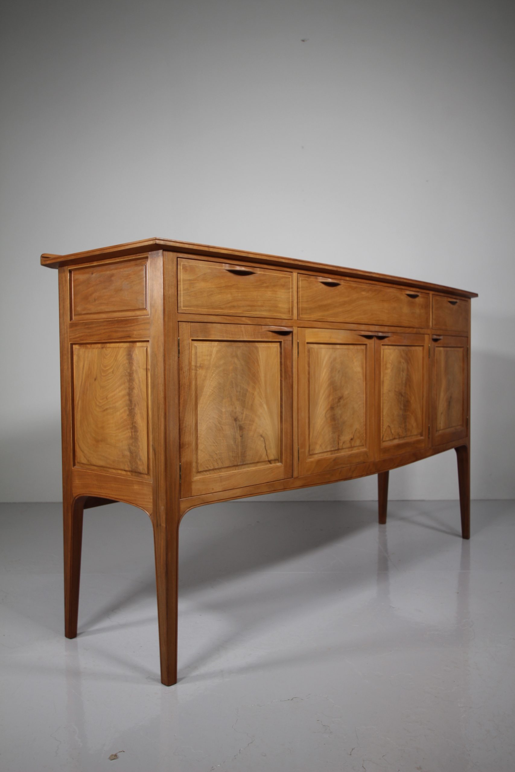 Superior Quality Edward Barnsley 1950’s Pale Walnut Console Table – Stamped Twice