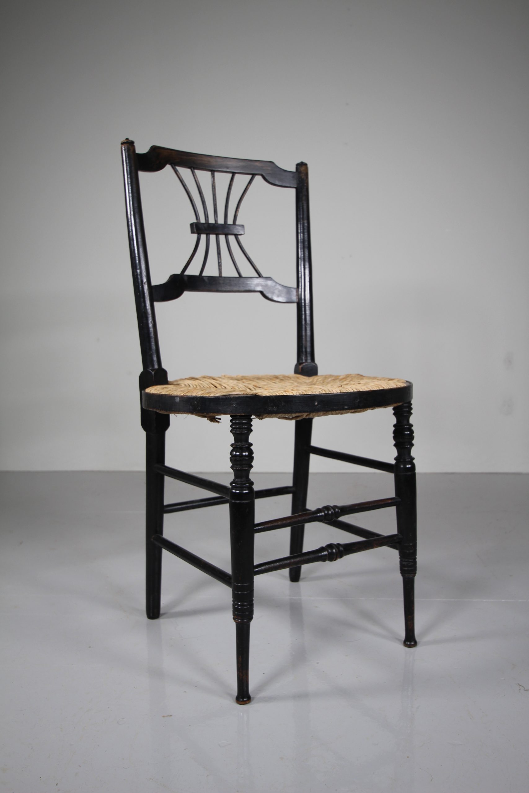 William Morris Antique Sussex Chair by Rossetti