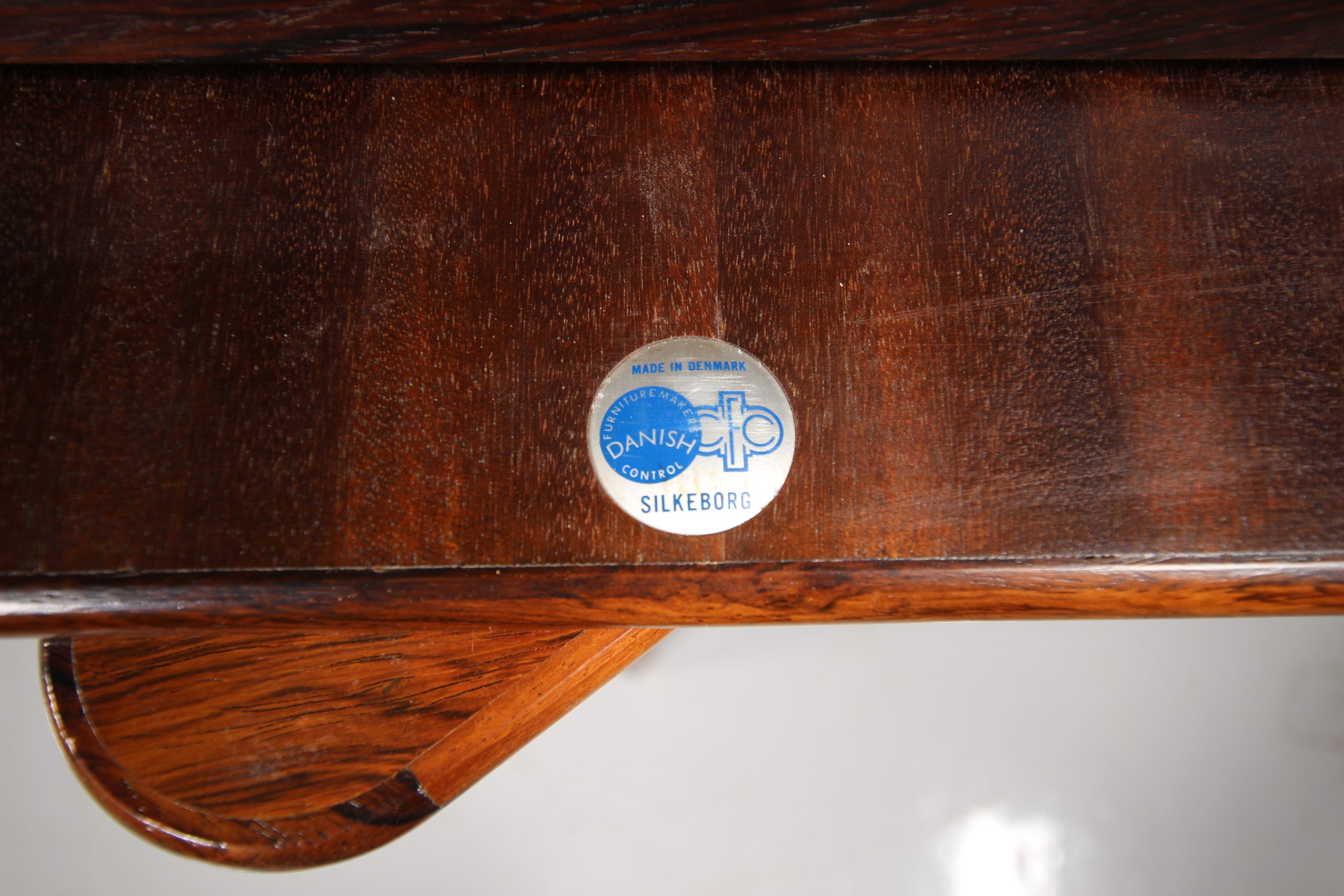 Pair of 1950's Rosewood Fold Away Tables by Illum Wikkelso - Image 9
