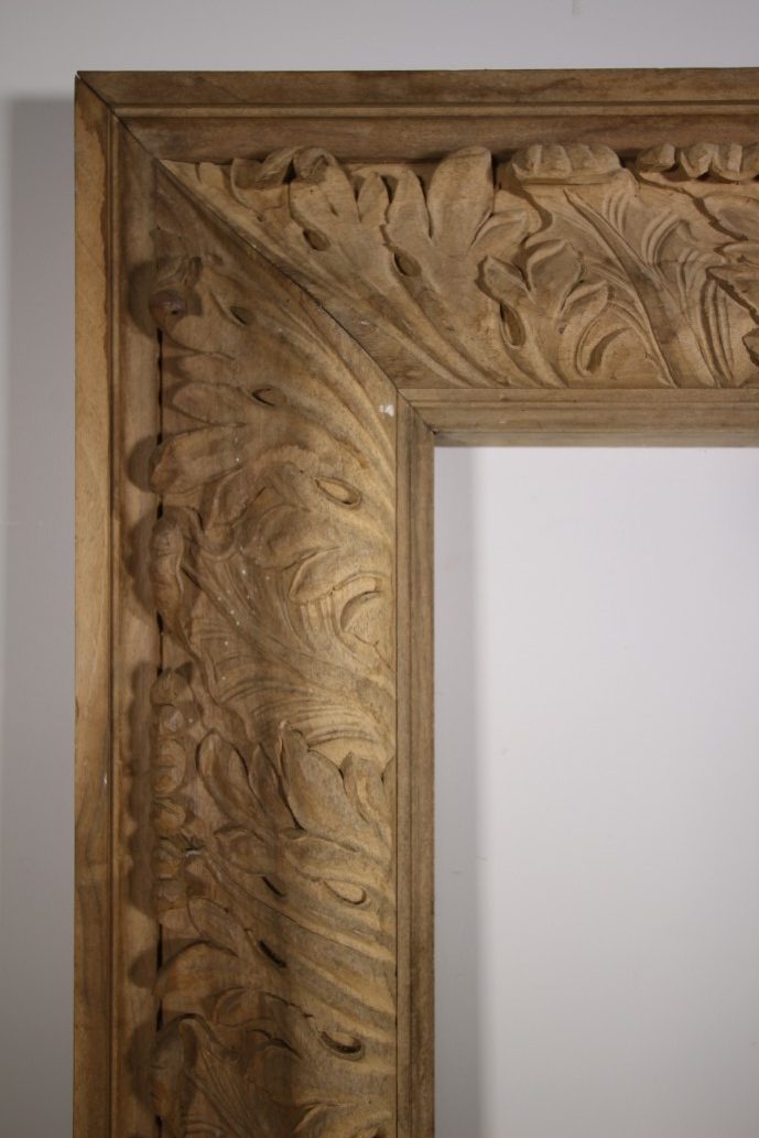 Massive Scale English Vintage Walnut Surround / Frame