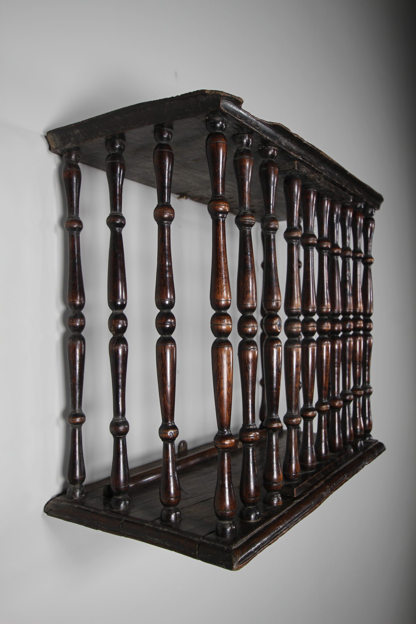 Rare English 17th Century Period Oak Antique Livery Cupboard