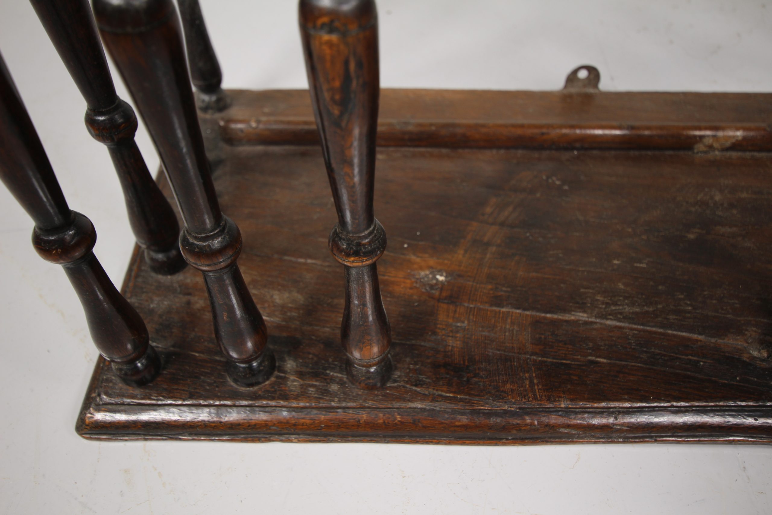 Rare English 17th Century Period Oak Antique Livery Cupboard - Image 4
