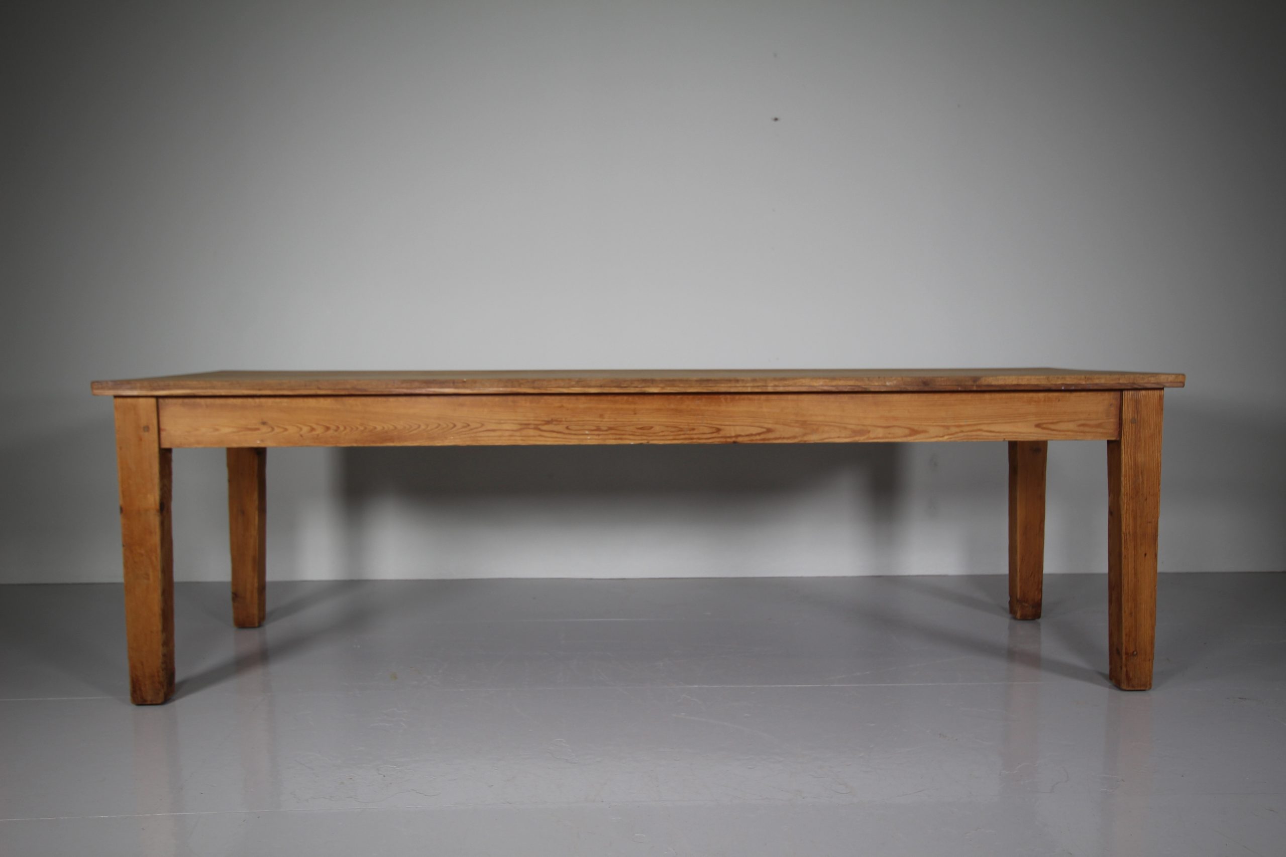 Large English 19th Century Antique Simple Dining Table